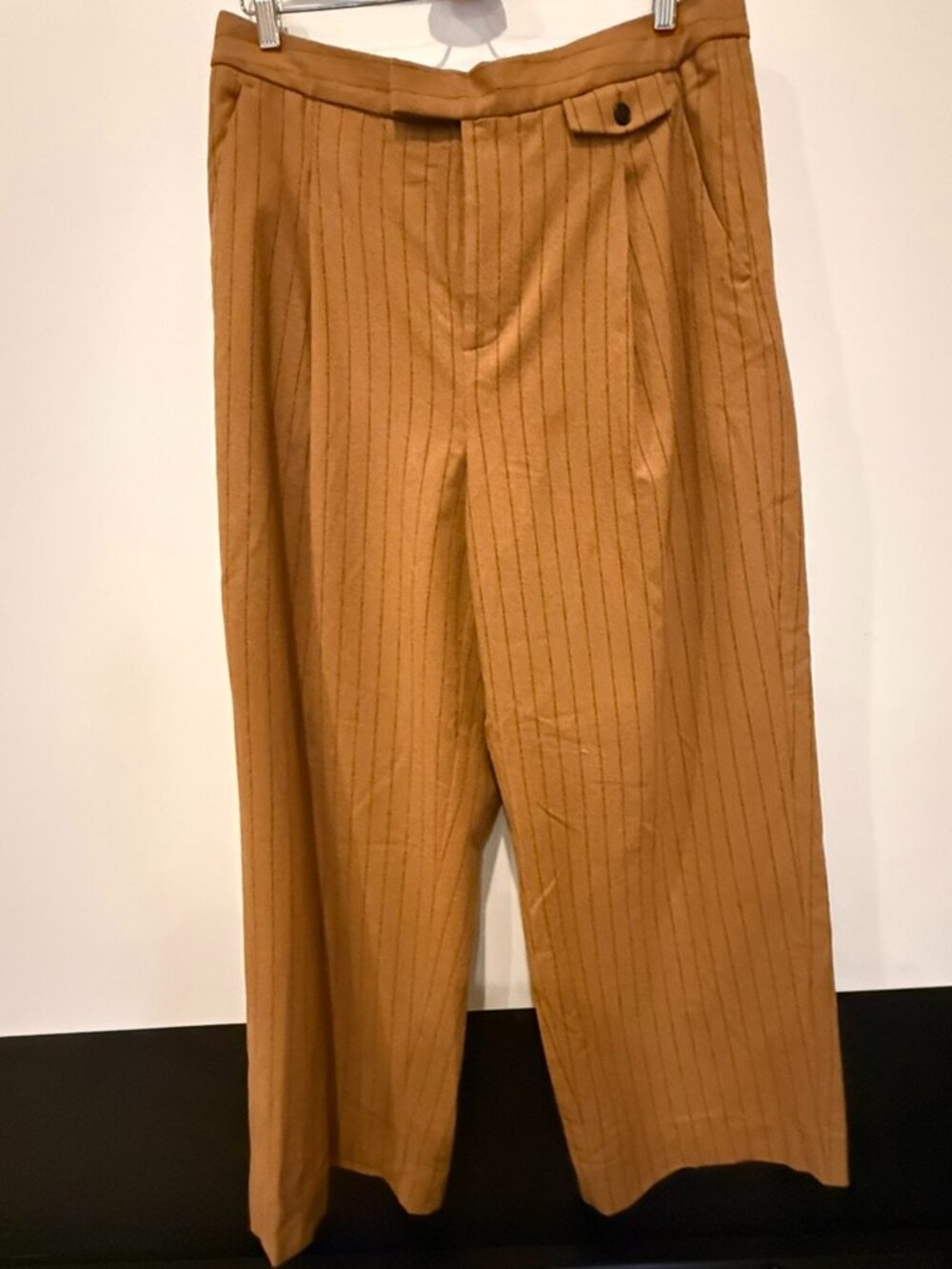 Madewell Rosedale high-rise straight pinstripe pants
